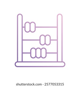 Abacus icon vector stock illustration