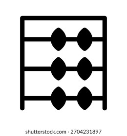 Abacus Icon Vector Symbol Design Illustration