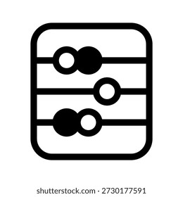 Abacus Symbol Vektorsymbol Design Illustration