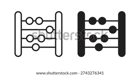Abacus icons design vector graphic recourse