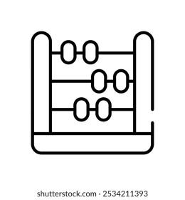 Abacus icons set five different style vector stock illustration
