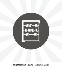 abacus isolated vector icon. education design element