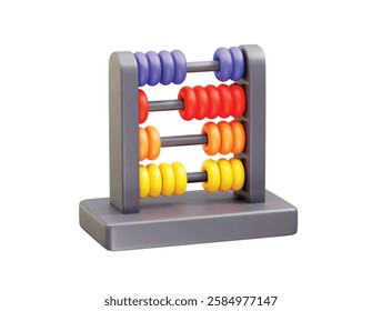 Abacus for Kids icon 3d render illustration