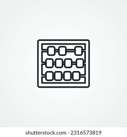 abacus line icon. abacus line icon.