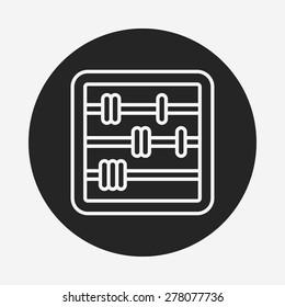 Abacus line icon