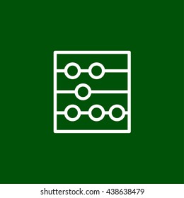 abacus line icon