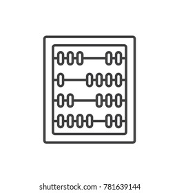 Abacus line icon.