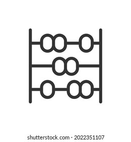 Abacus line icon. Web symbol for web and apps. Sign design in outline style. Abacus stroke object.