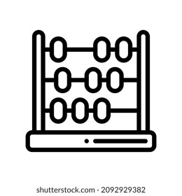 abacus line style icon. vector illustration for graphic design, website, app. EPS 10