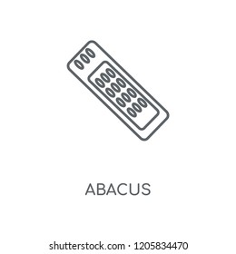 Abacus linear icon. Abacus concept stroke symbol design. Thin graphic elements vector illustration, outline pattern on a white background, eps 10.
