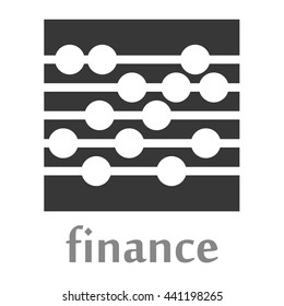 Abacus logo rendered in grey and white shapes above the word Finance in grey text
