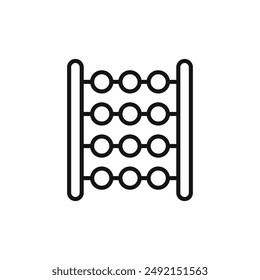 Abacus logo sign vector outline