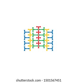 Abacus logo template vector icon design