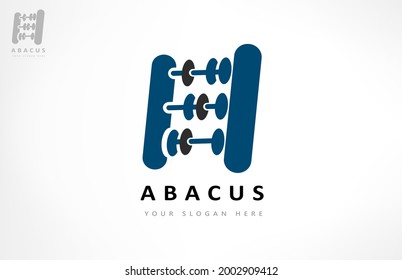 Abacus logo vector. Design illustration.
