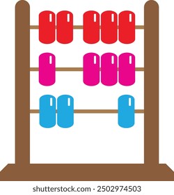 Abacus, Math. School Illustration Icon