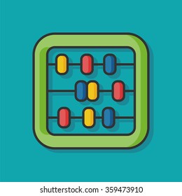 Abacus math vector icon