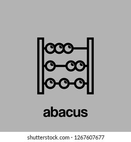 the abacus modern vector icon that can be used for ux and ui design