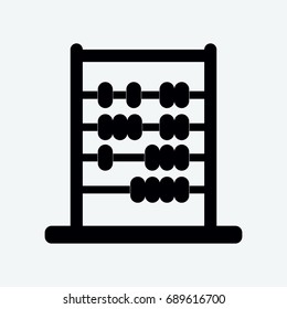 abacus old calculator icon vector