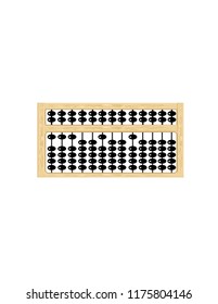 Abacus on white background