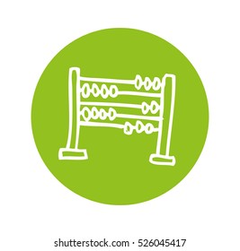 abacus school isolated icon vector illustration design