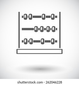 Abacus. Single flat icon on white background. Vector illustration.