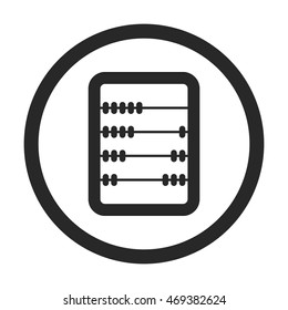 Abacus symbol sign simple icon on background