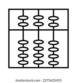 Abacus Toy line icon For Children Education