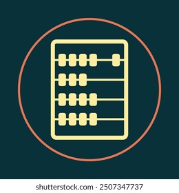 Abacus trendy icon supernal abstract vector illustration colorful artwork beautiful design.eps