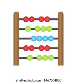 Abacus vector, Back to school gradient style icon