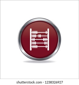 Abacus vector button, web design element