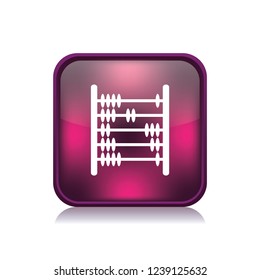 Abacus vector button, web design element