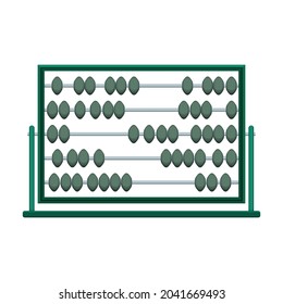 Icono de la caricatura del vector Abacus. Herramienta de ilustración vectorial para contar con fondo blanco. Icono aislado de ilustración de dibujos animados de abacus, .