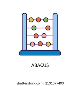Abacus Vector Filled Outline Icon Design illustration. Fintech Symbol on White background EPS 10 File