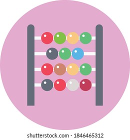 icono de color plano vector abacus 