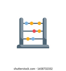 Abacus Vector Flat Illustration. Banking and Finance icon