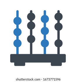 Abacus-Vektorillustration-Symbol 