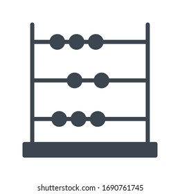 abacus vector glyph color icon 