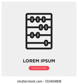 Abacus vector icon