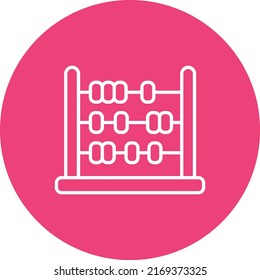 Abacus vector icon. Can be used for printing, mobile and web applications.