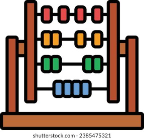 Abacus vector icon. Can be used for printing, mobile and web applications.
