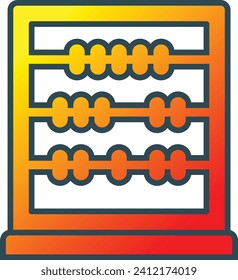 Abacus vector icon. Can be used for printing, mobile and web applications.