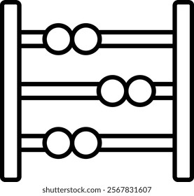 Abacus vector icon. Can be used for printing, mobile and web applications.
