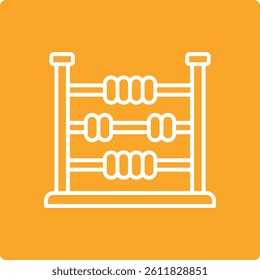 Abacus vector icon. Can be used for printing, mobile and web applications.
