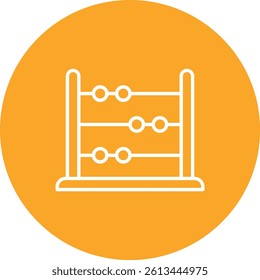 Abacus vector icon. Can be used for printing, mobile and web applications.