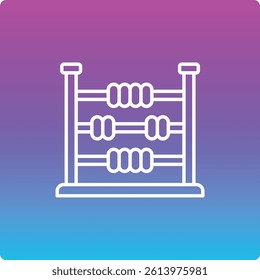 Abacus vector icon. Can be used for printing, mobile and web applications.