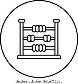 Abacus vector icon. Can be used for printing, mobile and web applications.
