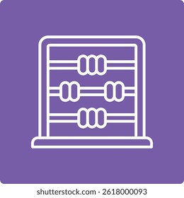 Abacus vector icon. Can be used for printing, mobile and web applications.