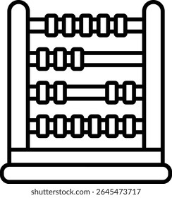 Abacus vector icon. Can be used for printing, mobile and web applications.