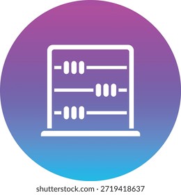Ícone do vetor de ábaco. Pode ser usado para impressão, aplicativos móveis e da Web.