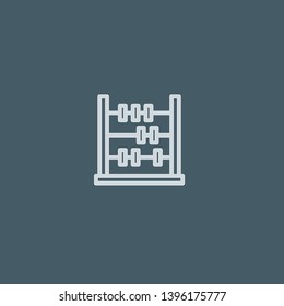Abacus vector icon. Abacus concept stroke symbol design. Thin graphic elements vector illustration, outline pattern for your web site design, logo, UI. EPS 10.